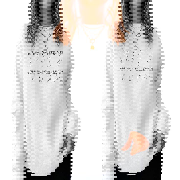Chiave Compositore Musicista Bach Mozart Beethoven Women Sweatshirt