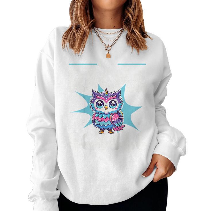 Children's Ich Rocke Jetzt Die Schule Cute Owl For School Sweatshirt Frauen