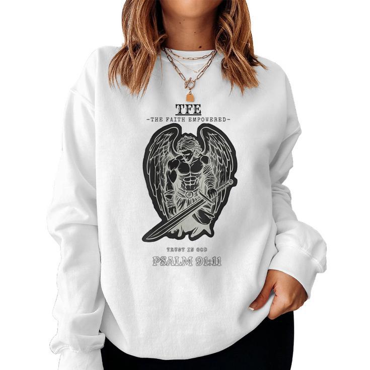 Christen Engel Backprint For And Women Sweatshirt Frauen