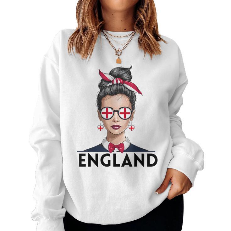 England Girl's Women's Flag England Jersey 2024 Sweatshirt Frauen