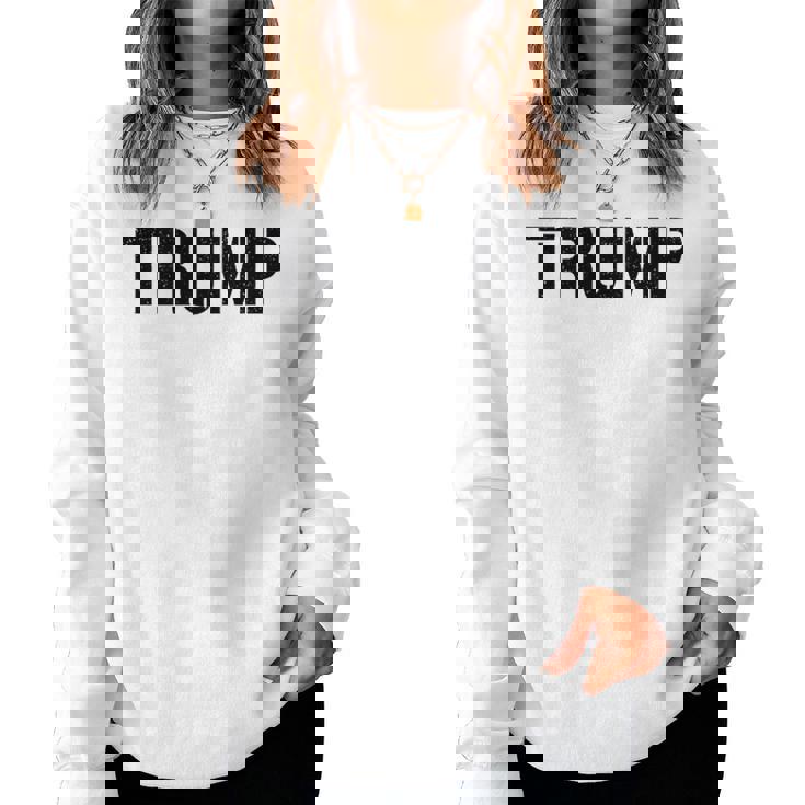 Estilo Militar De Plantilla Donald Trump 2024 Sudadera Mujer