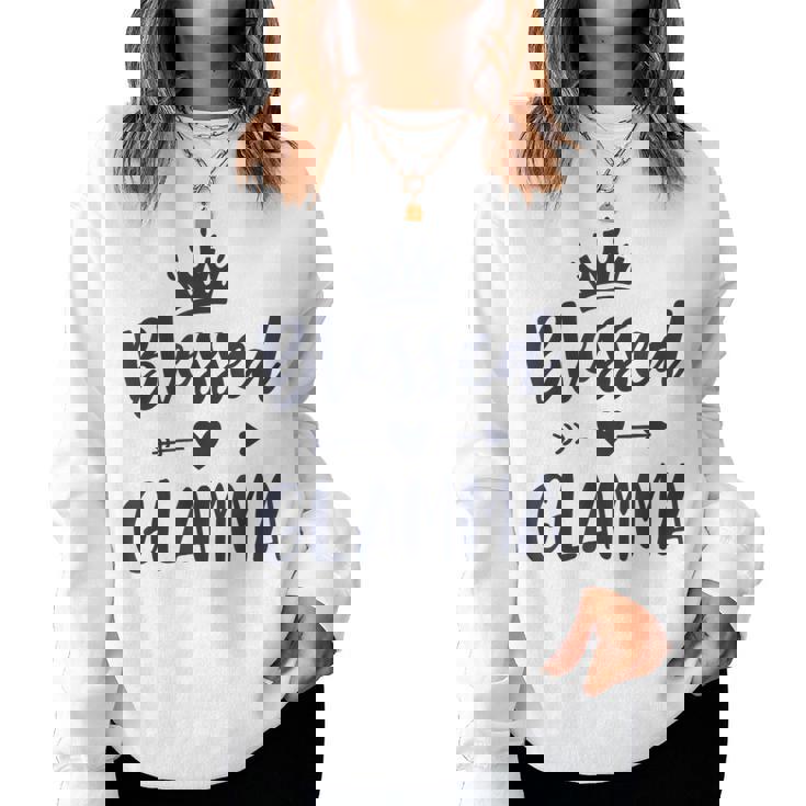 Glamma For Grandma Cute Blessed Glamma Women Sweatshirt