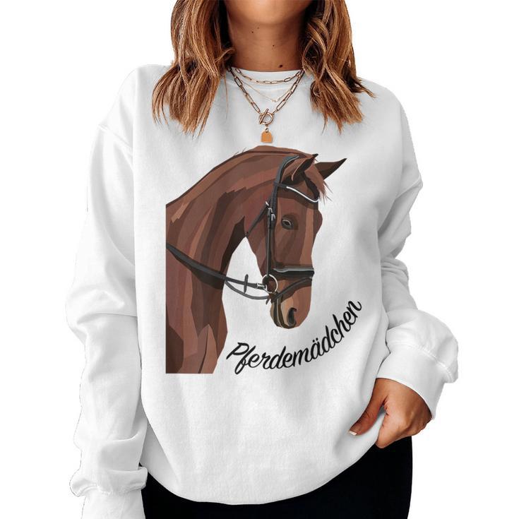 Horse Girl Horse Riding Rider Girls Ladies Women's Sweatshirt Frauen