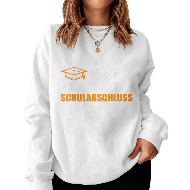 Ich Gender Nicht Ich Habe Einen Schulabschluss Women's Blue Sweatshirt Frauen