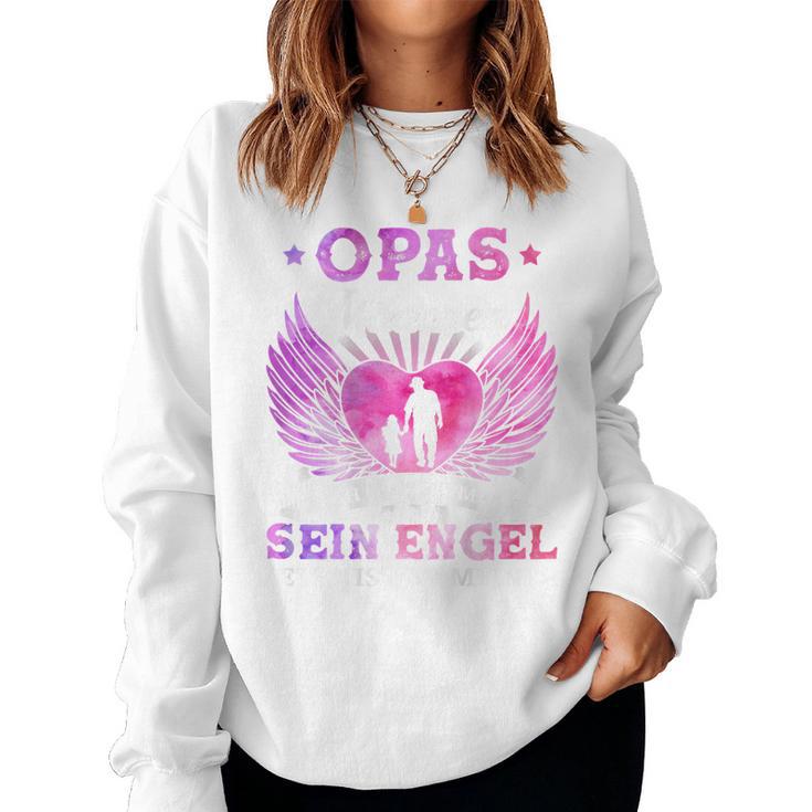 Opas Girl Ich War Once Sein Angel Jetzt Ist Er Meiner Sweatshirt Frauen