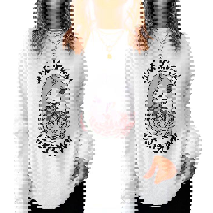 Opossum Screaming Live Laugh Lobotomy Women Women Sweatshirt
