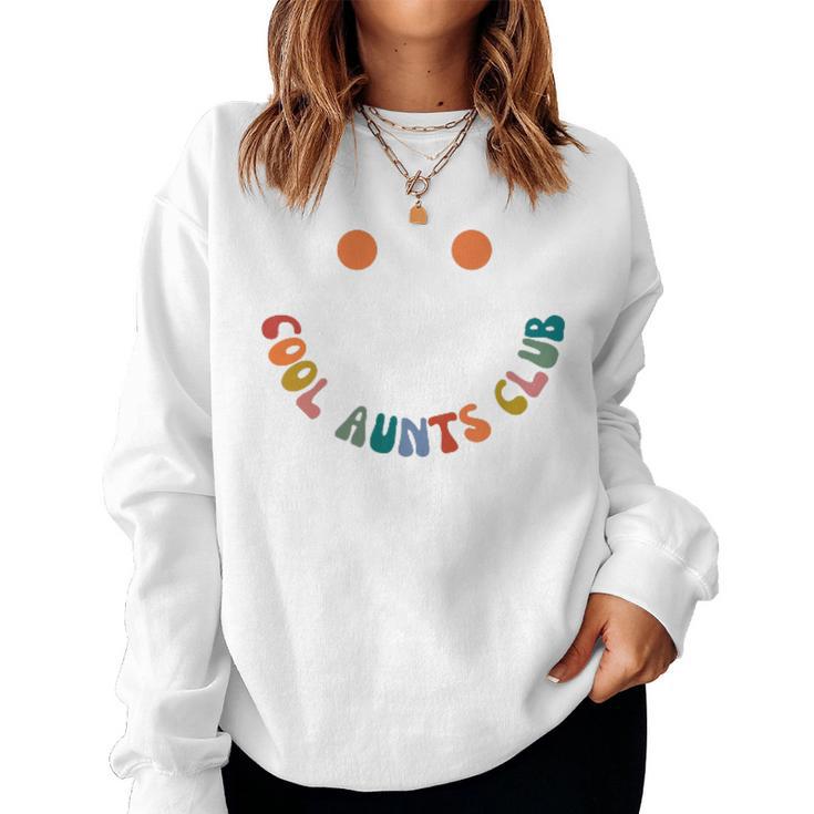 Retro Groovy Cool Aunts Club Auntie Cool Aunt Sweatshirt Frauen