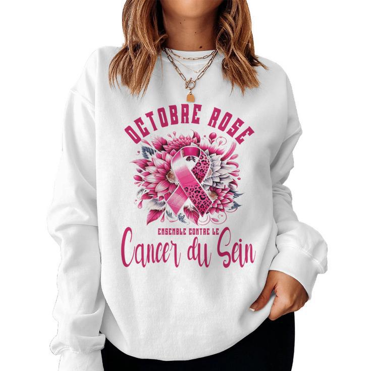 T-shirt Femme Octobre Rose Avec Ruban Rose - Soutien Cancer Du Sein - Léger En Rayonne - Cadeau Symbolique - 6