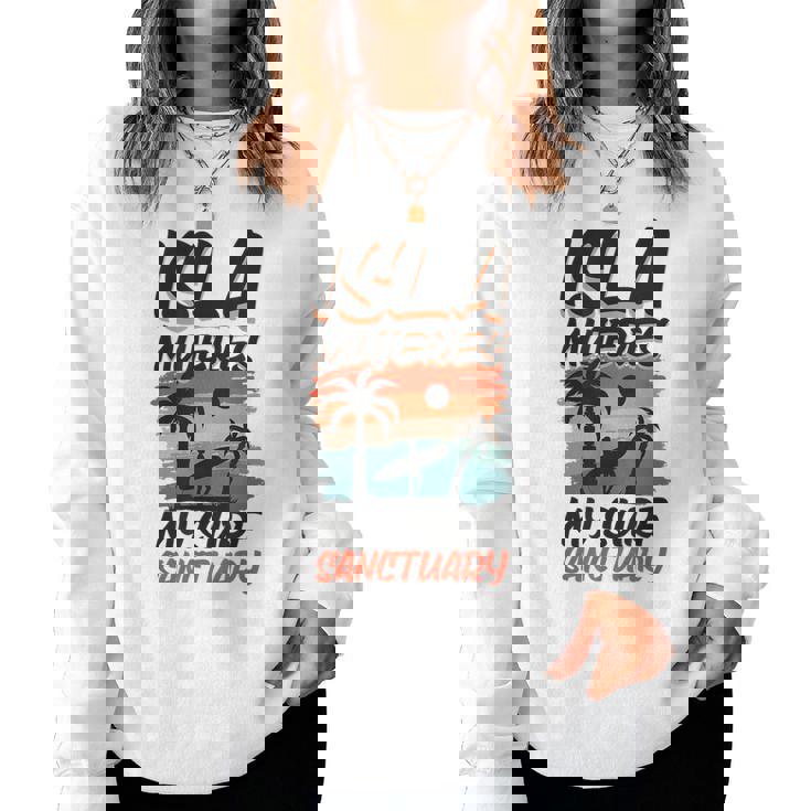 Surf A Isla Es Women Sweatshirt