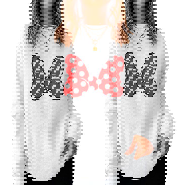 Yaya Mouse Family Vacation Bow Women Sweatshirt