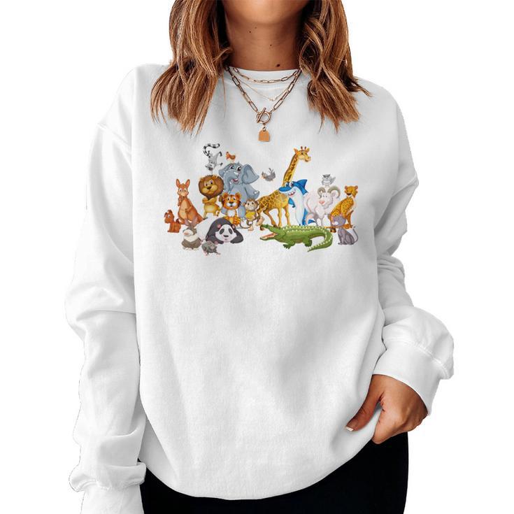 Zoo Tiere Jungen Mädchen Zoo Sweatshirt Frauen