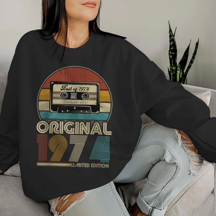 1974Intage Birthday Retrointage Sweatshirt Frauen Geschenke für Sie