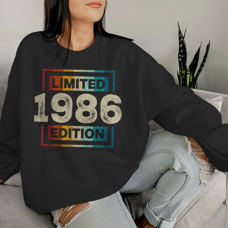 38 Cumpleaños Hombres 38 Años Retro Es Nacidos En 1986 Sudadera Mujer Regalos para ella