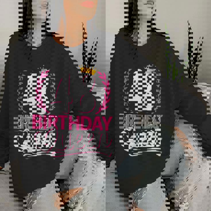 48 Anni Compleanno Donna Birthday Queen 48 48Esimo Women Sweatshirt Regalos para ella
