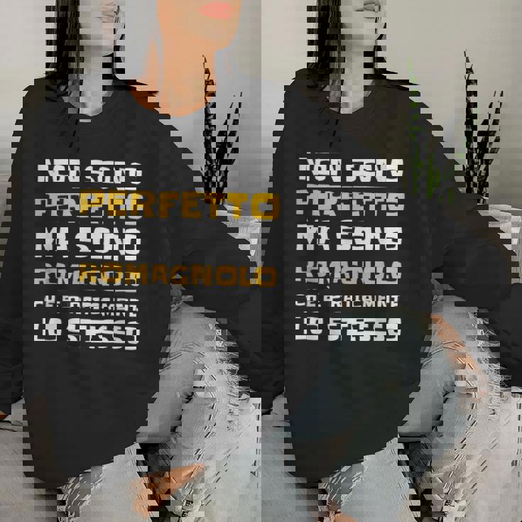 Abbigliamento Simpatico Scritte Divertenti Uomo Romagnolo Women Sweatshirt Regalos para ella