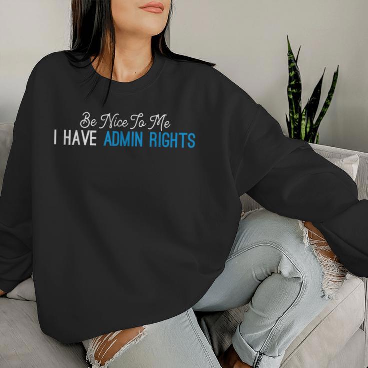 Admin Informatiker Women's Sweatshirt Frauen Geschenke für Sie