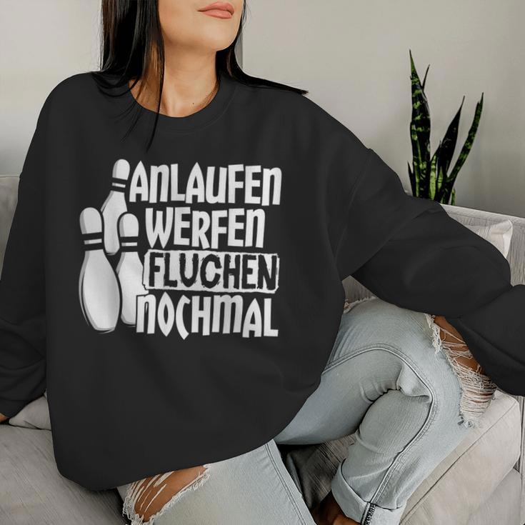 Anlauf Werfen Swearing Nomal Slogan Bowling Sweatshirt Frauen Geschenke für Sie