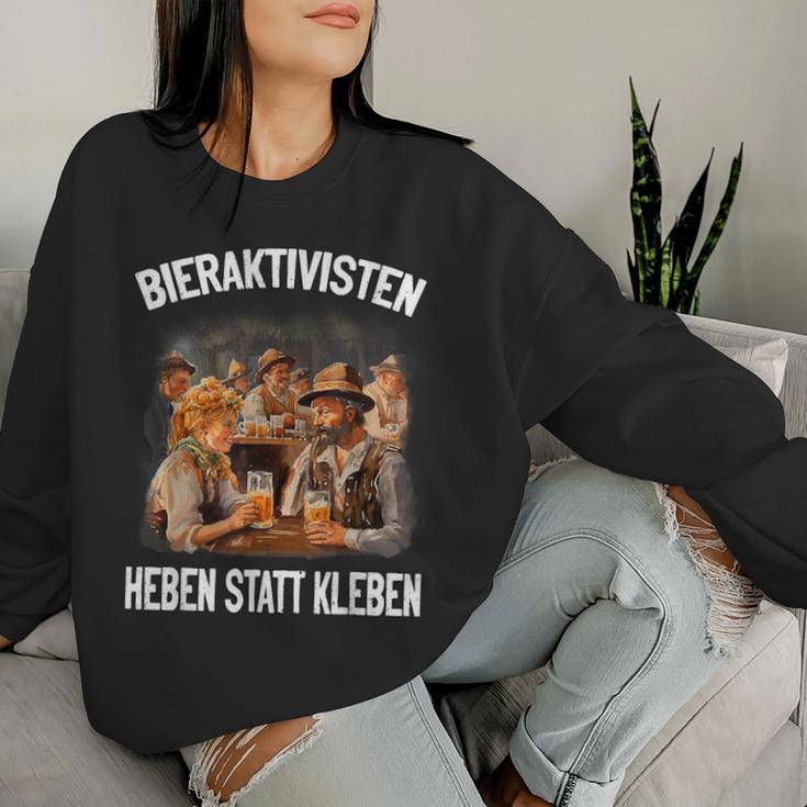 Beer Activists Heben Statt Kleben – Beer Lovers Costume Sweatshirt Frauen Geschenke für Sie