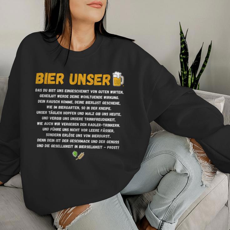 Bier Unser Beer Lovers Sweatshirt Frauen Geschenke für Sie