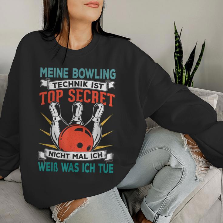 Bowling Ball Bowling Bowling Sweatshirt Frauen Geschenke für Sie