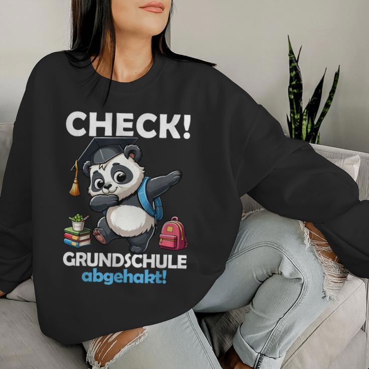 Check Primary School Abgehakt School Farewell Graduation Panda Sweatshirt Frauen Geschenke für Sie