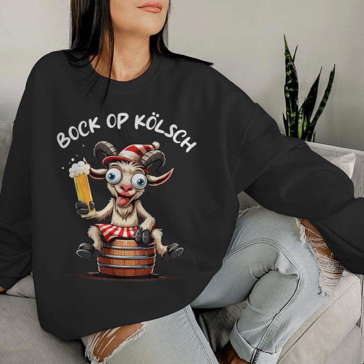 Cologne Bock Op Kölsch Carnival Alaaf Kölle Beer Cologne Sweatshirt Frauen Geschenke für Sie