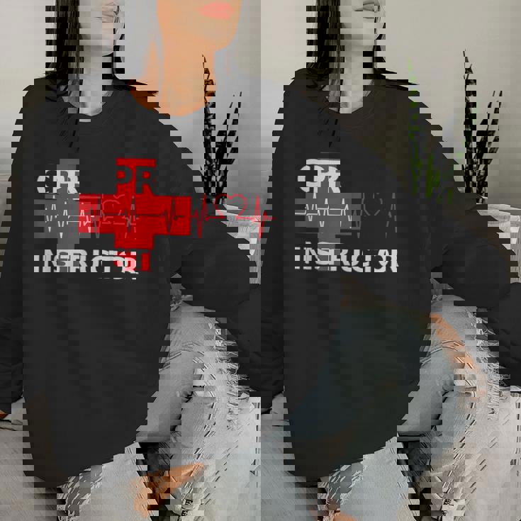 Cpr Instructor Pronto Soccorso Per Uomini Donne E Bambini Women Sweatshirt Regalos para ella