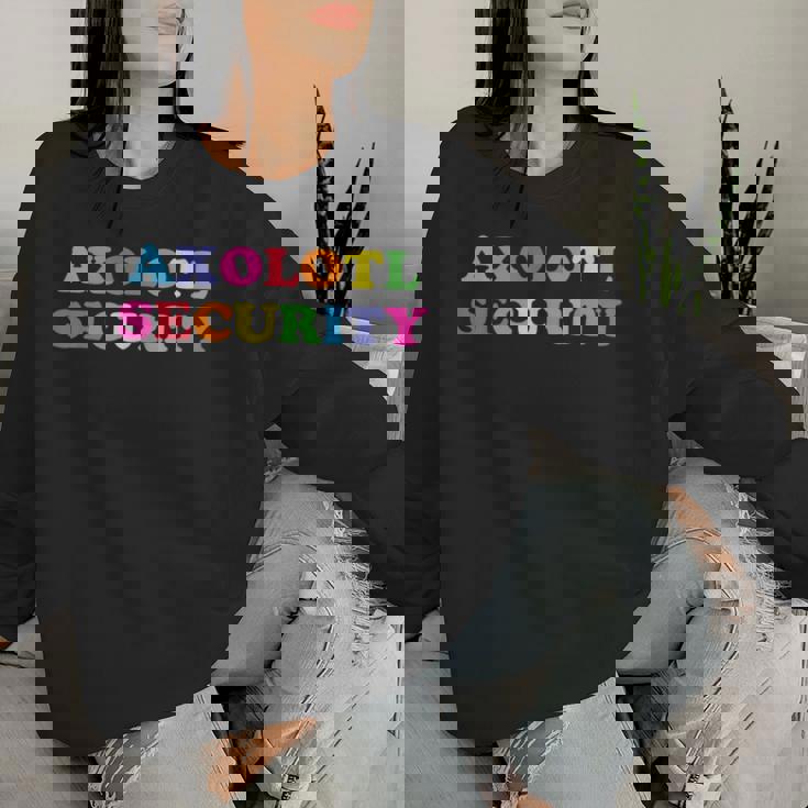Dad Mom Daughter Adult Costume Axolotl Security Women Sweatshirt Gifts for Her