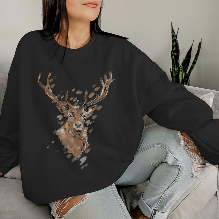 Deer Women's Hunter Red Deer Hunting Outfit Sweatshirt Frauen Geschenke für Sie