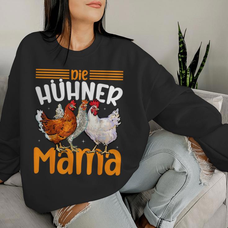 Die Hühner Mama Für Tierfreunde Muttertag Sweatshirt Frauen Geschenke für Sie