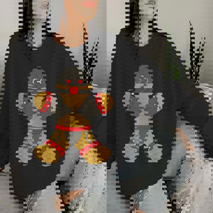 Divertido Bdsm Pan De Jengibre Hombre Broma- Humor Feliz Sudadera Mujer Regalos para ella