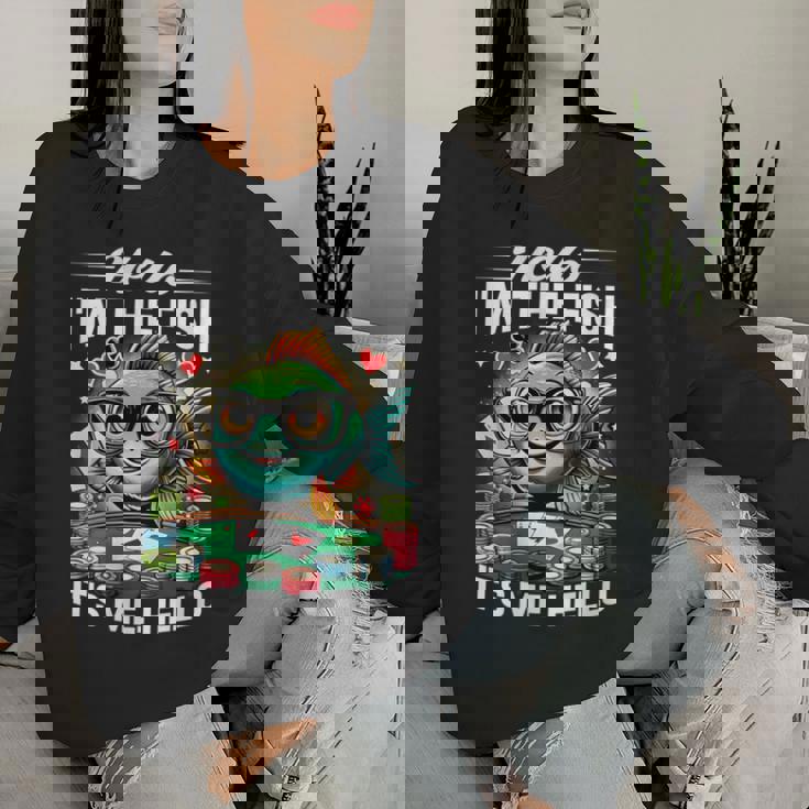 Ensemble De Jeux De Cartes De Casino Et De Poker Sweat-shirt pour femme Cadeaux pour elle