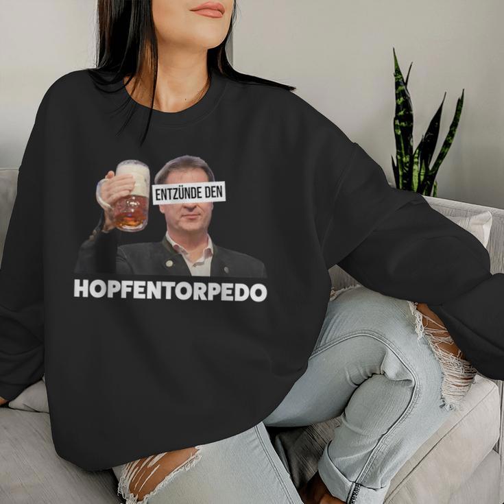 Entznde Den Hopfentorpedo Tornado Beer Sweatshirt Frauen Geschenke für Sie