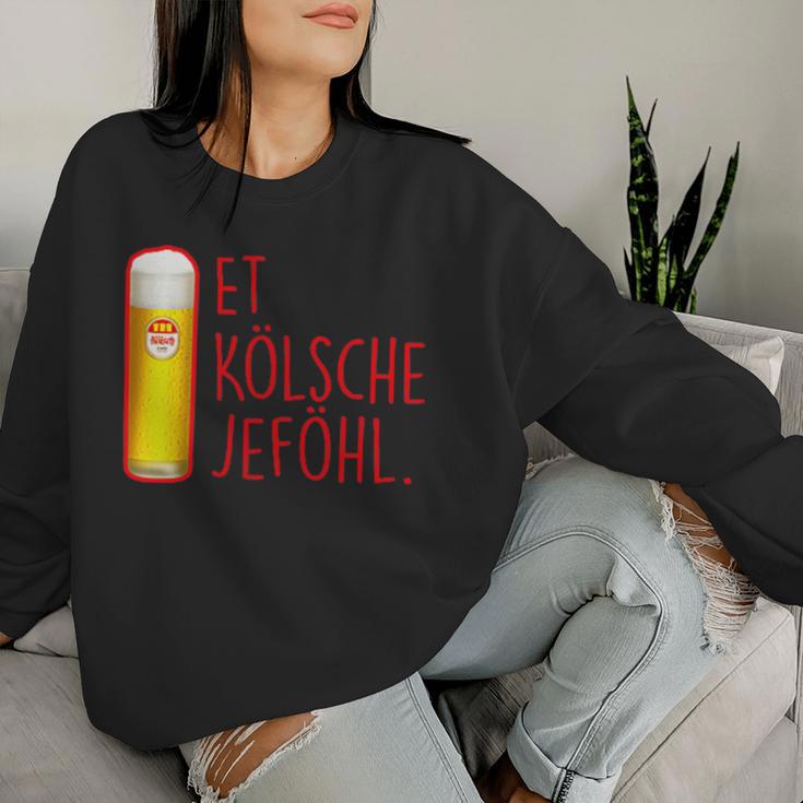 Et Kölsche Jeföhl Kölsch Lifestyle Köln Carnival Beer Sweatshirt Frauen Geschenke für Sie