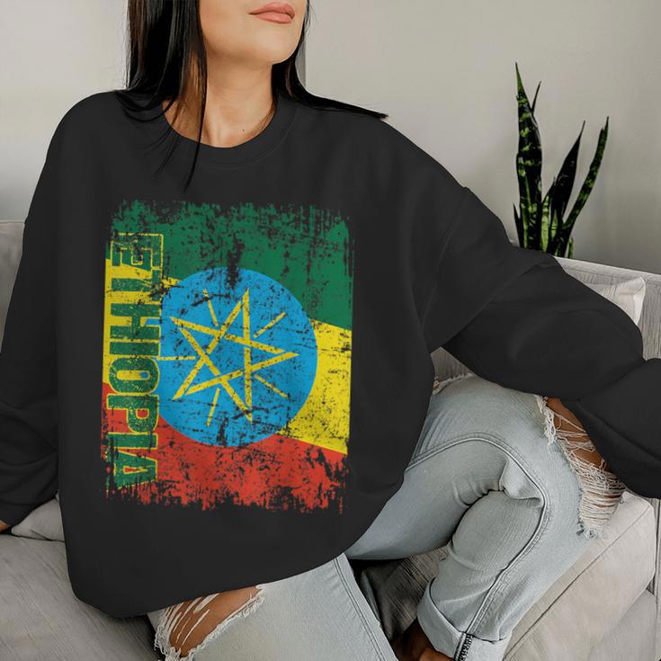 Ethiopia Flag Children Sweatshirt Frauen Geschenke für Sie