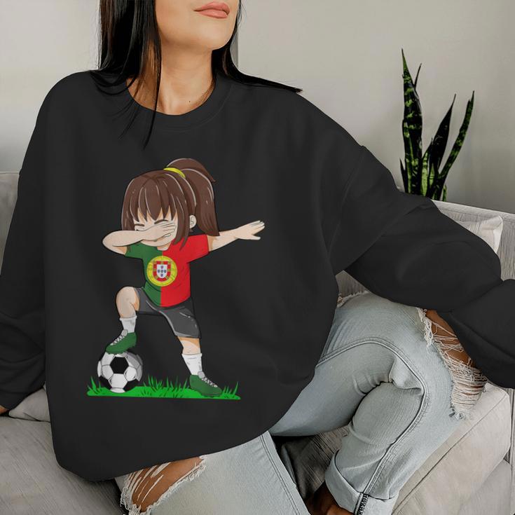 Football Portugal Jersey Portuguese Flag Football Girls Sweatshirt Frauen Geschenke für Sie