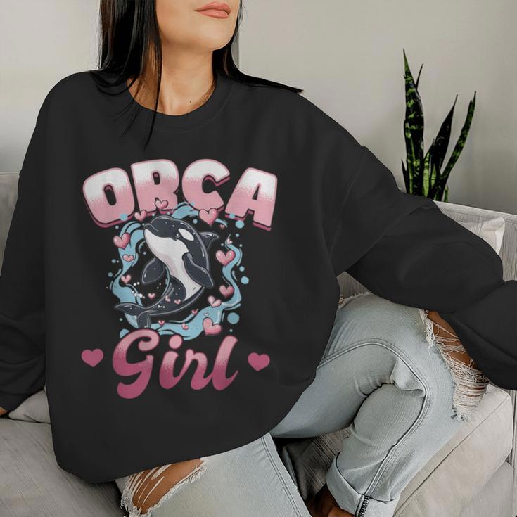 Orca Animal Orca Girl Sweatshirt Frauen Geschenke für Sie