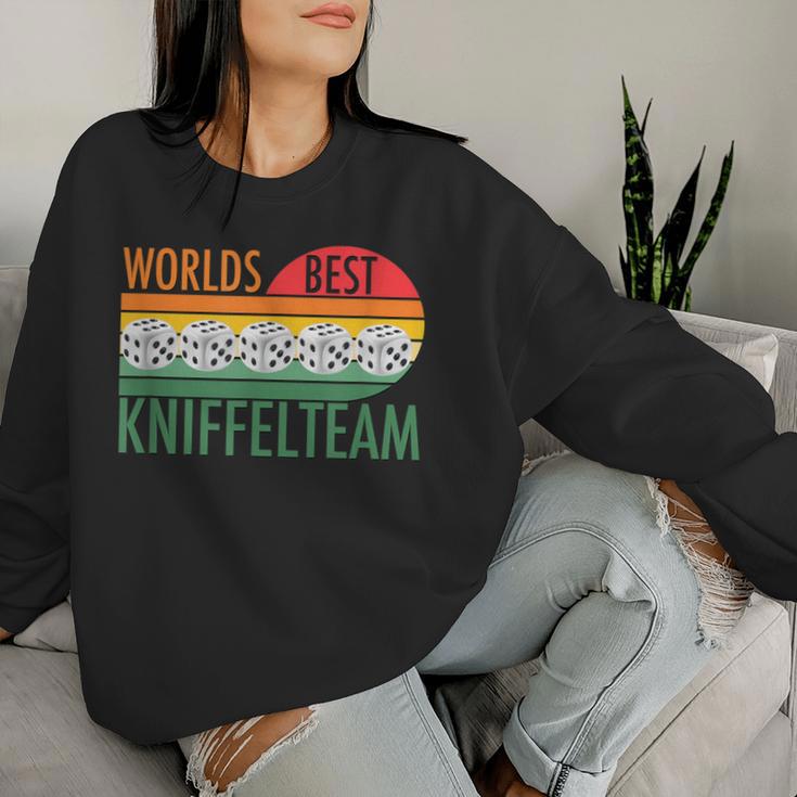 Retro Graphic For Teamintage Kniffel S Sweatshirt Frauen Geschenke für Sie