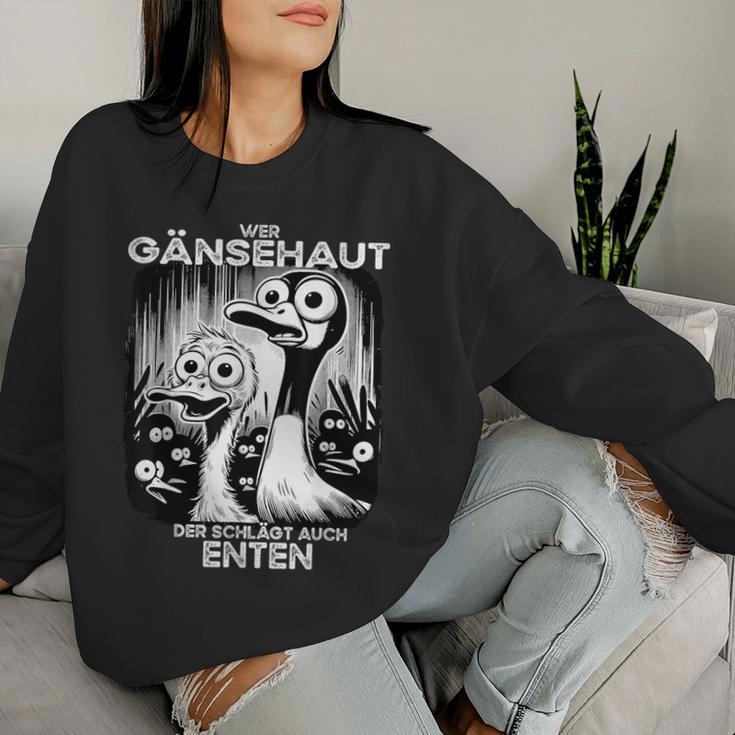 Wer Gänsehaut Schlagt Auch Ducken Sweatshirt Frauen Geschenke für Sie