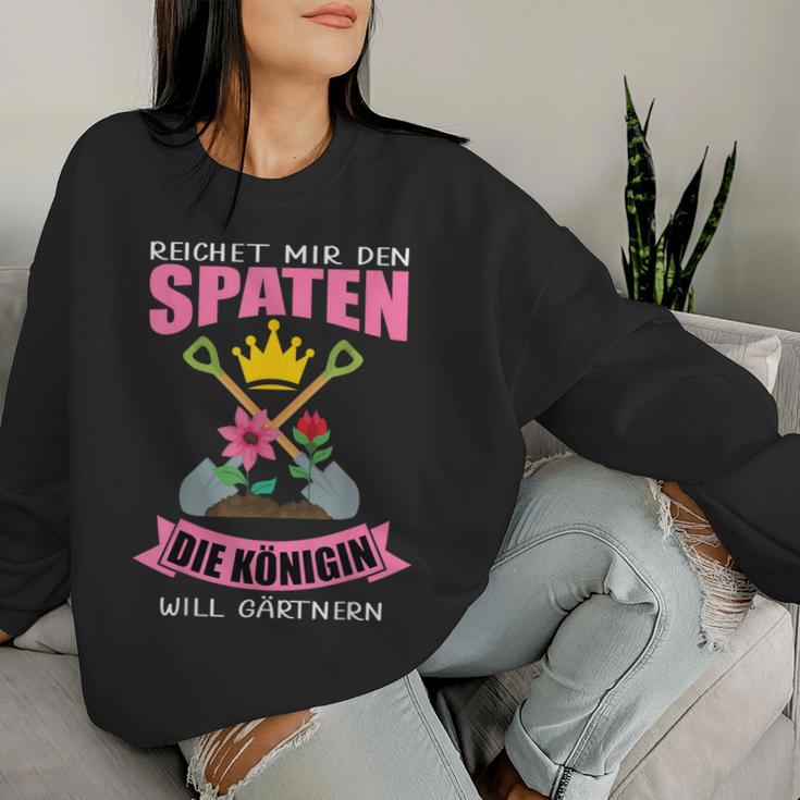 Garden Woman Gardener Queen Spade Sweatshirt Frauen Geschenke für Sie