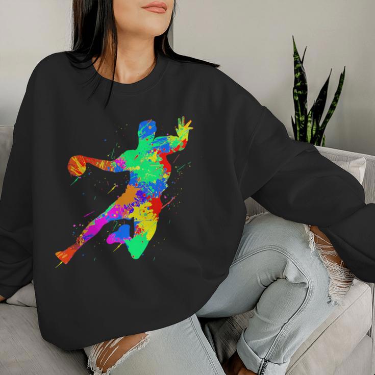 Handball Player s For And Handball Fans Sweatshirt Frauen Geschenke für Sie