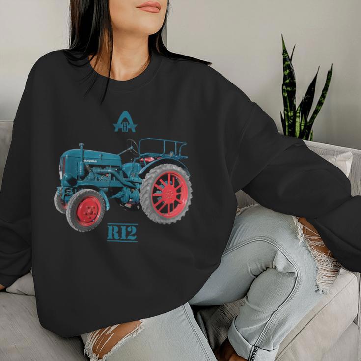 Hanomag R12 Trcker Ackermoped Sweatshirt Frauen Geschenke für Sie