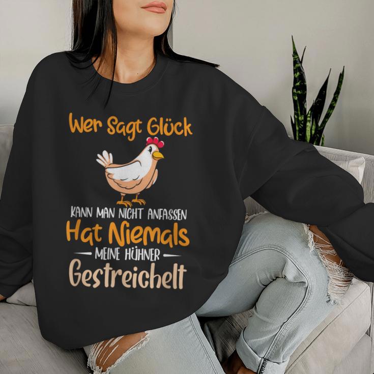 Hat Niemals Meine Hühner Gestrich Chicken Hen Holder Sweatshirt Frauen Geschenke für Sie