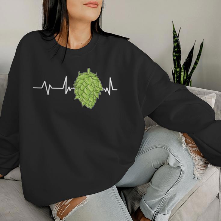 Hopen Heartbeat Beer Sweatshirt Frauen Geschenke für Sie