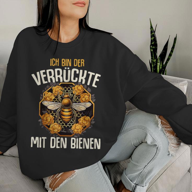 Ich Bin Dererrückte Mit Den Bienen Beekeeper Honig Dealer Sweatshirt Frauen Geschenke für Sie