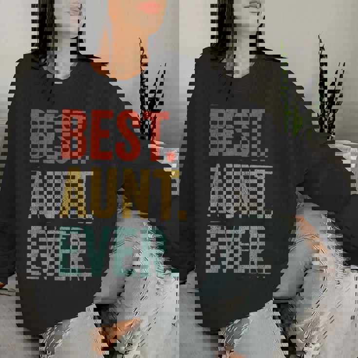 Idea De Regalo Para Tía Retrointage – Best Aunt Ever Sudadera Mujer Regalos para ella