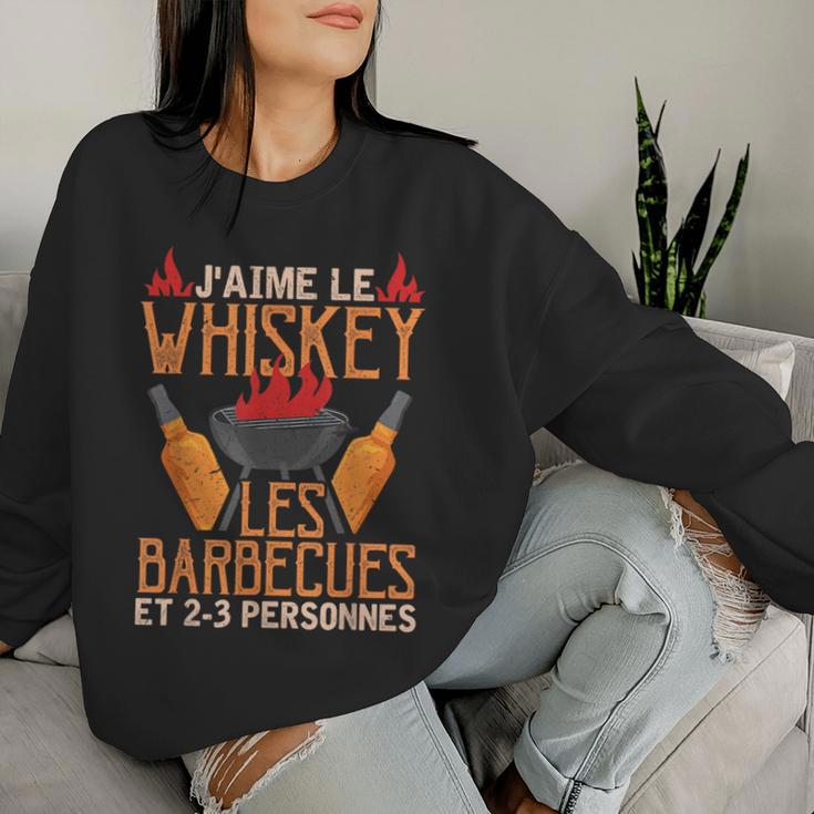 Débardeur Humour BBQ – « J’aime Le Whiskey, Les Barbecues Et 2-3 Personnes » – Cadeau Drôle Pour Les Amateurs De Grillades