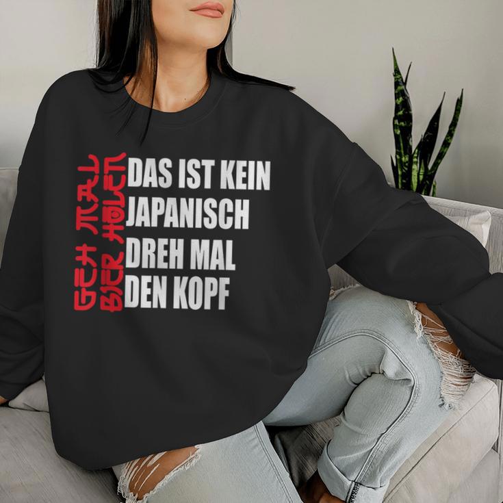 Japanese Geh Mal Bier Holen Beer Drinker Sweatshirt Frauen Geschenke für Sie