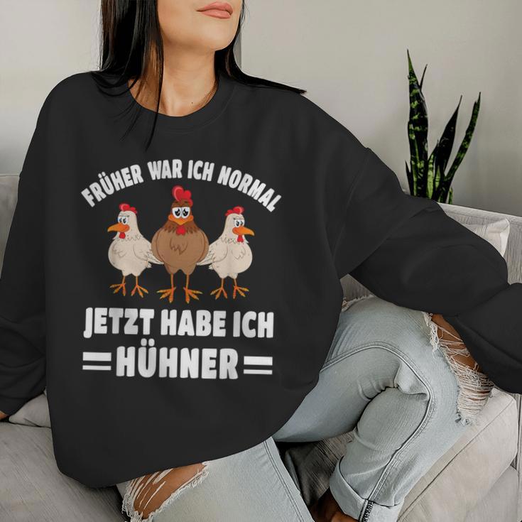 Jetzt Habe Ich Hühner Chicken Chicken Farmer Sweatshirt Frauen Geschenke für Sie