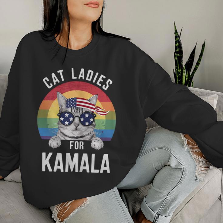 Kamala Harris Cat Lady Supporter Sweatshirt Frauen Geschenke für Sie